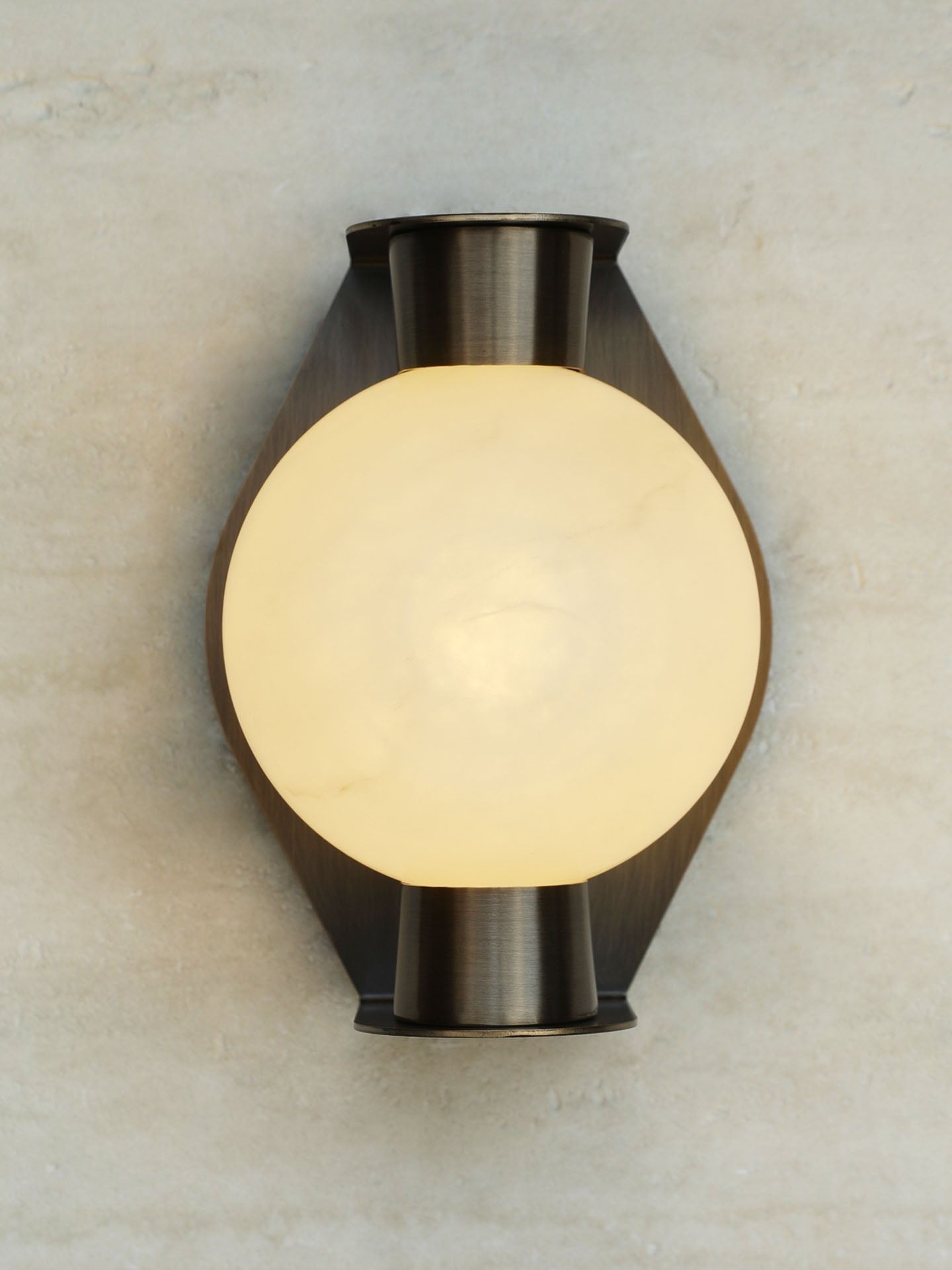 Alabaster Orb Wall Sconce