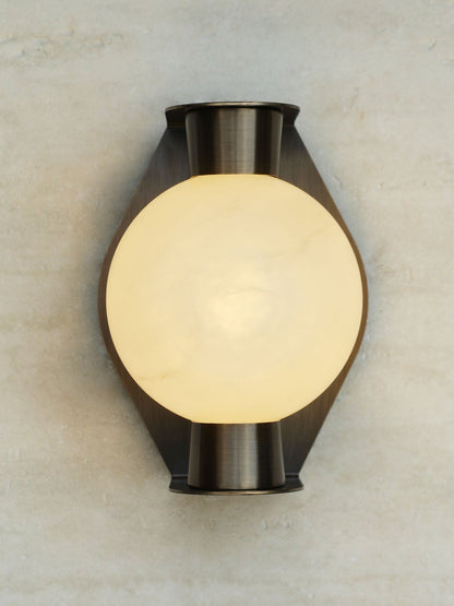 Alabaster Orb Wall Sconce