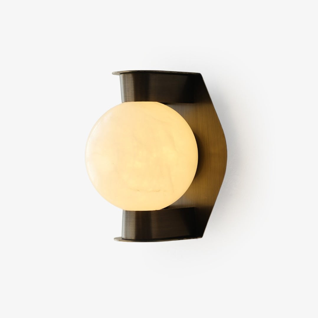 Alabaster Orb Wall Sconce