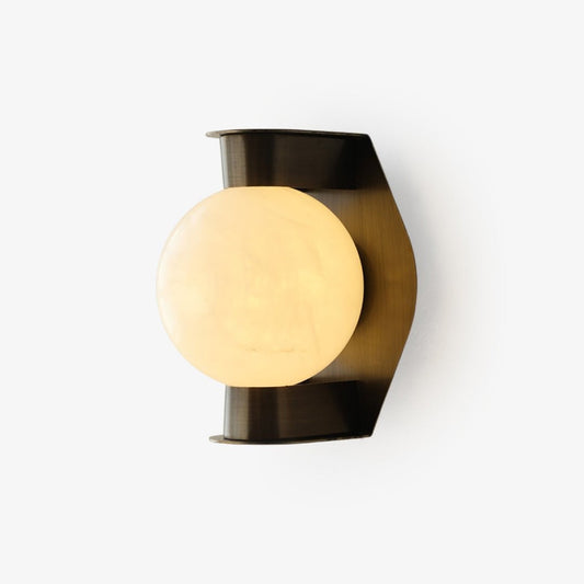 Alabaster Orb Wall Sconce