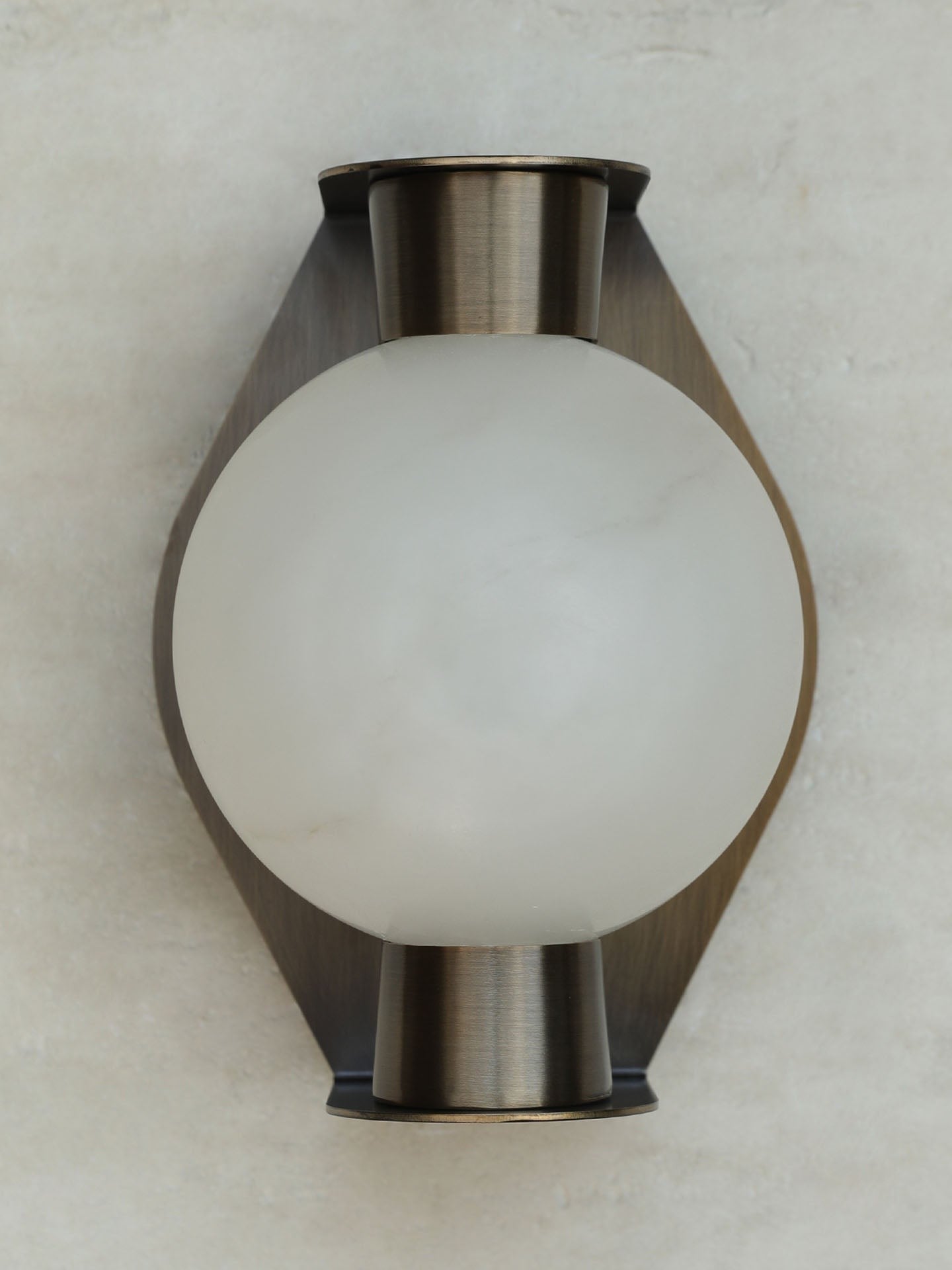 Alabaster Orb Wall Sconce