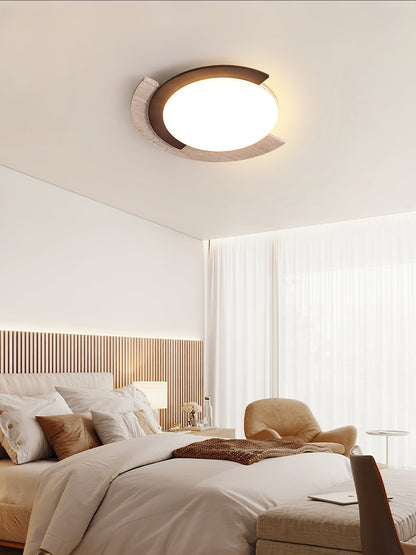 Alaric Travertine LED Ceiling Lamp