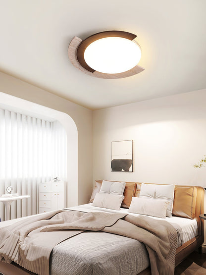 Alaric Travertine LED Ceiling Lamp
