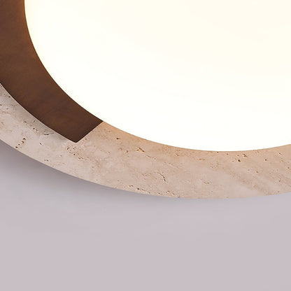 Alaric Travertine LED Ceiling Lamp