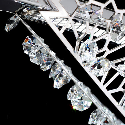 Amaca Crystal Net LED Linear Pendant