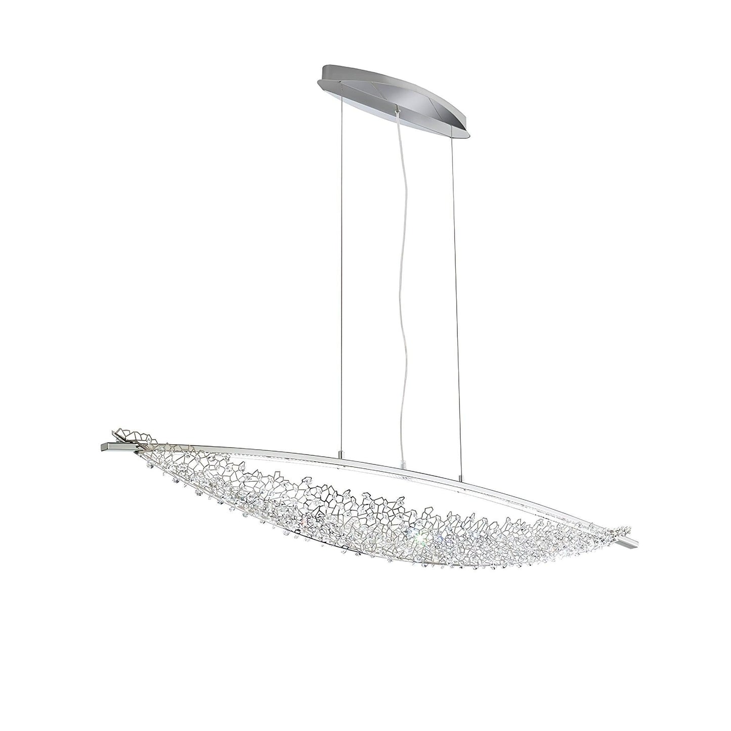 Amaca Crystal Net LED Linear Pendant