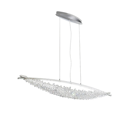 Amaca Crystal Net LED Linear Pendant