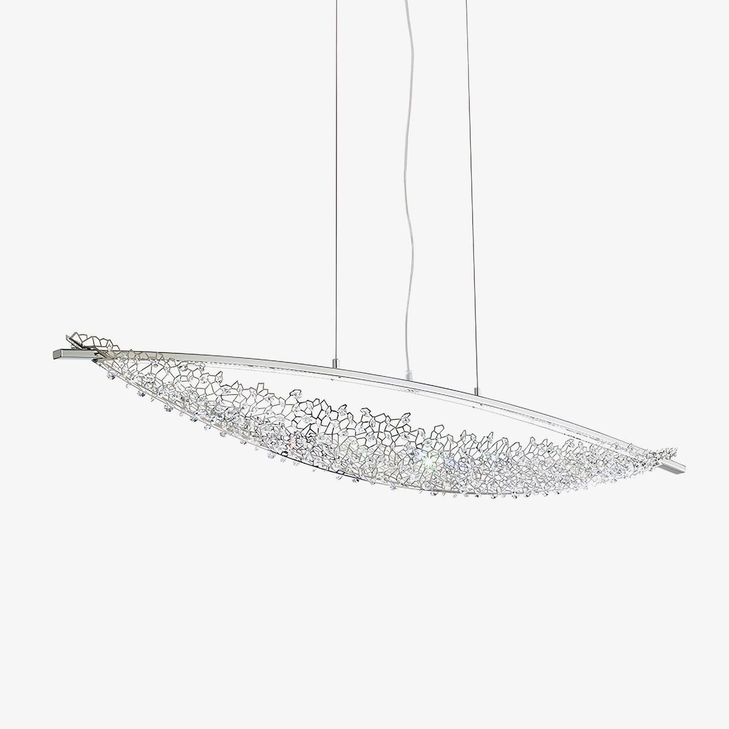 Amaca Crystal Net LED Linear Pendant