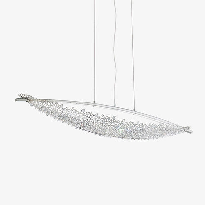 Amaca Crystal Net LED Linear Pendant