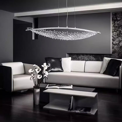 Amaca Crystal Net LED Linear Pendant