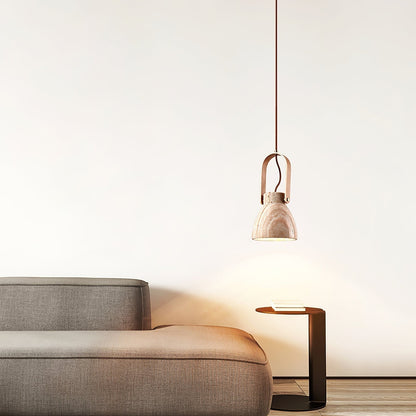 Aveline Natural Travertine Pendant Light