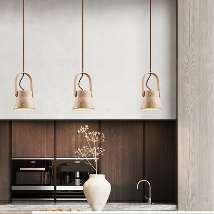 Aveline Natural Travertine Pendant Light