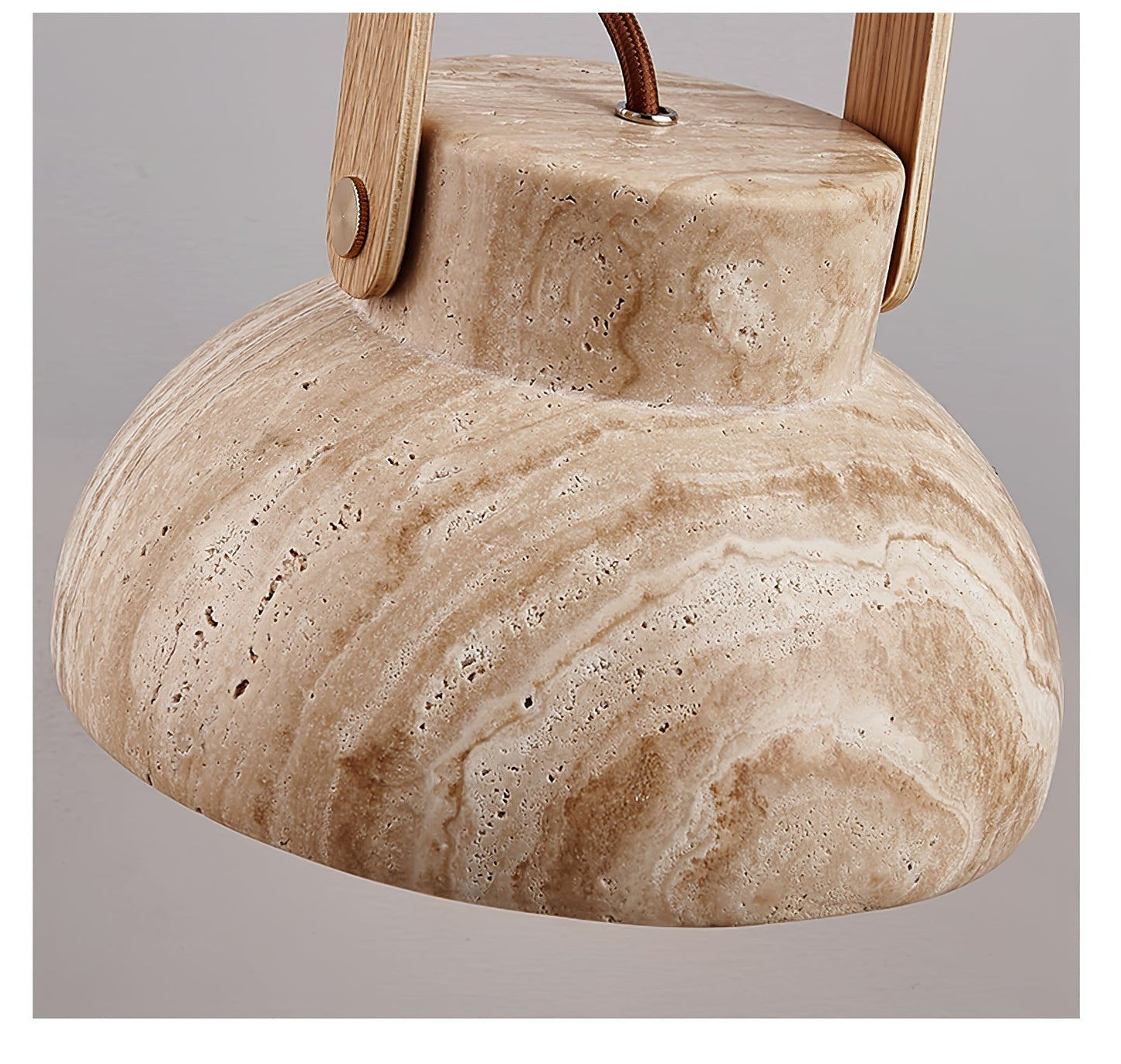 Aveline Natural Travertine Pendant Light
