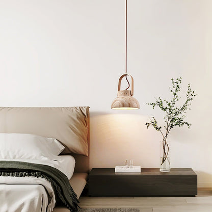 Aveline Natural Travertine Pendant Light