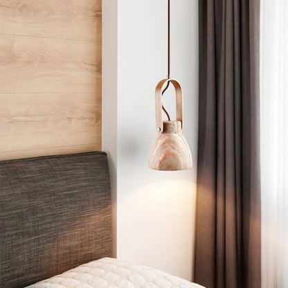 Aveline Natural Travertine Pendant Light