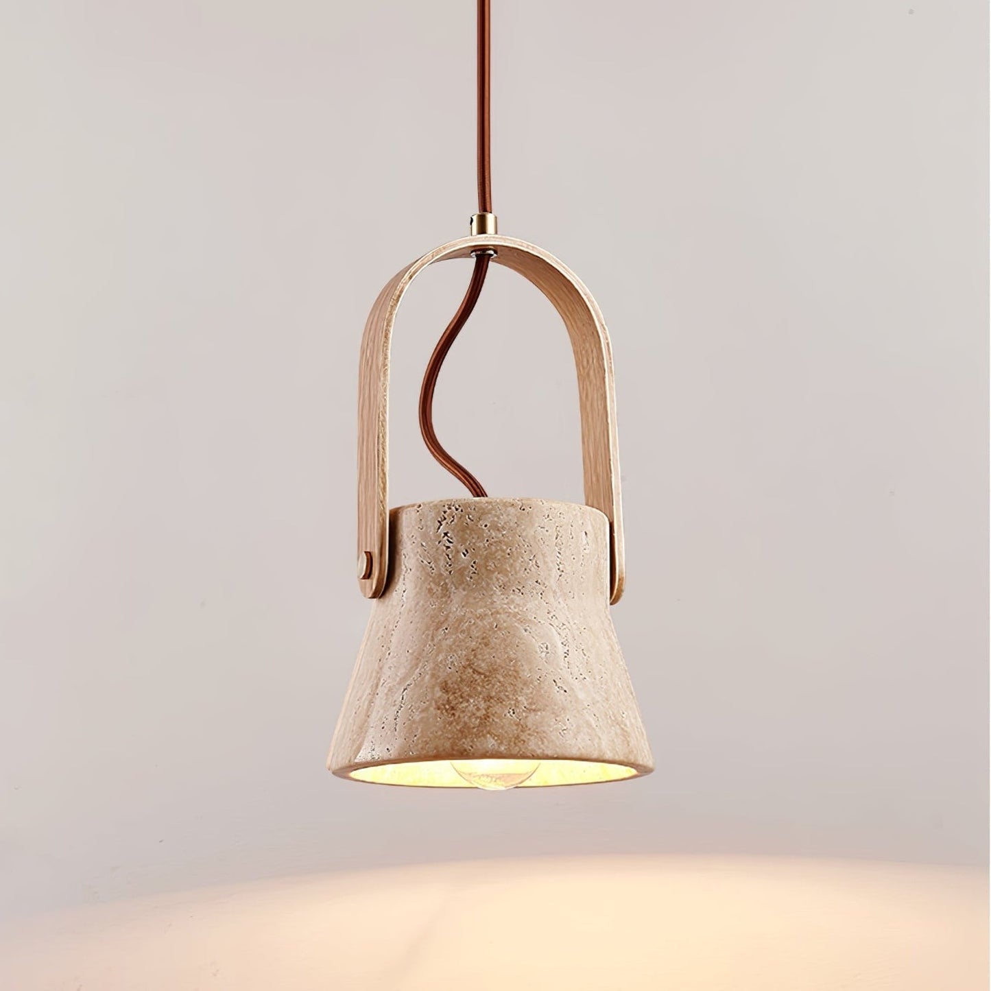 Aveline Natural Travertine Pendant Light