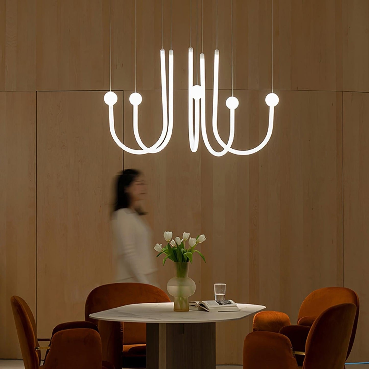 Chord Point LED Ring Pendant Light