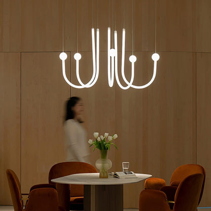 Chord Point LED Ring Pendant Light