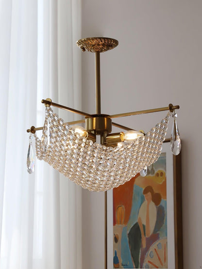 Corona Crystal Crown Chandelier