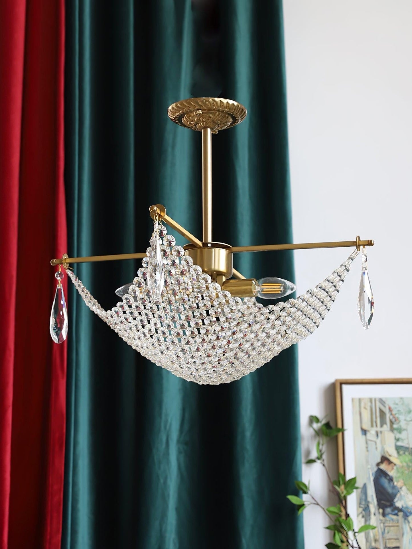 Corona Crystal Crown Chandelier