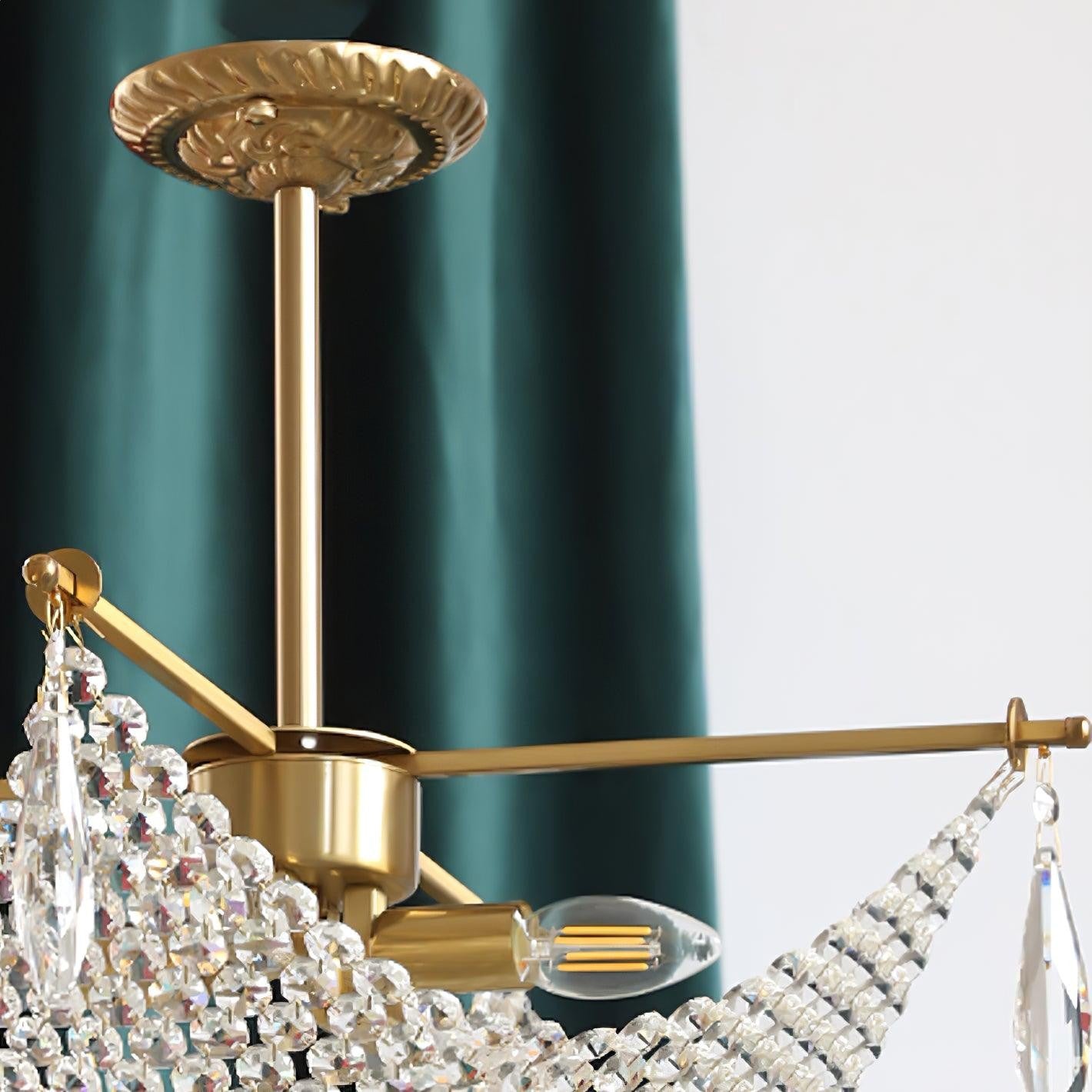 Corona Crystal Crown Chandelier