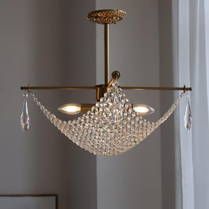 Corona Crystal Crown Chandelier