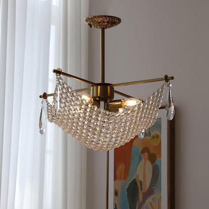 Corona Crystal Crown Chandelier