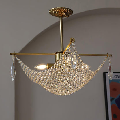 Corona Crystal Crown Chandelier