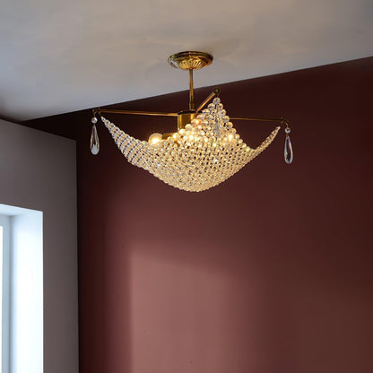 Corona Crystal Crown Chandelier