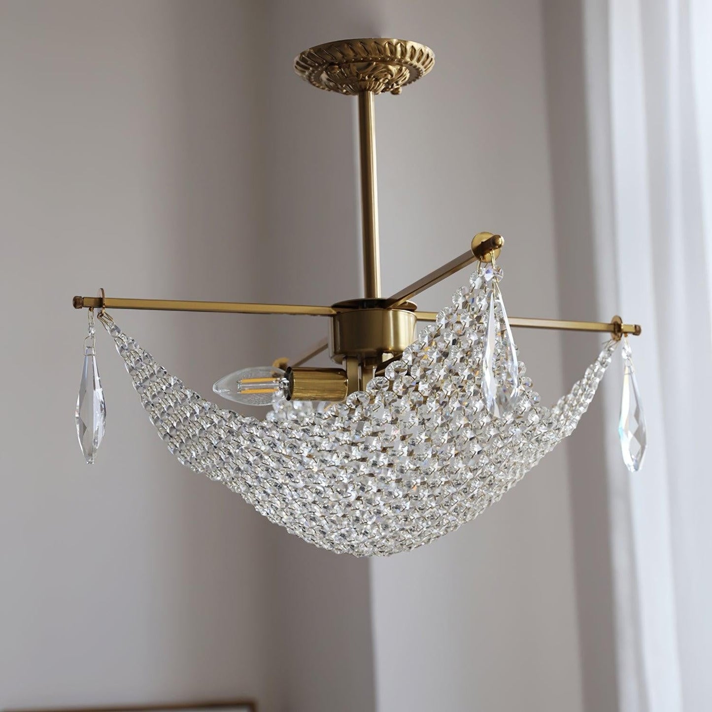 Corona Crystal Crown Chandelier