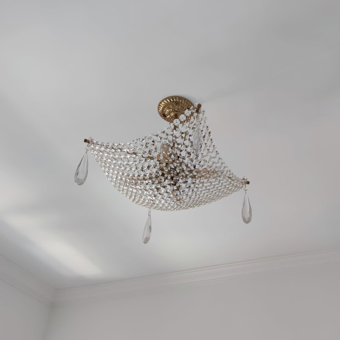 Corona Crystal Crown Chandelier