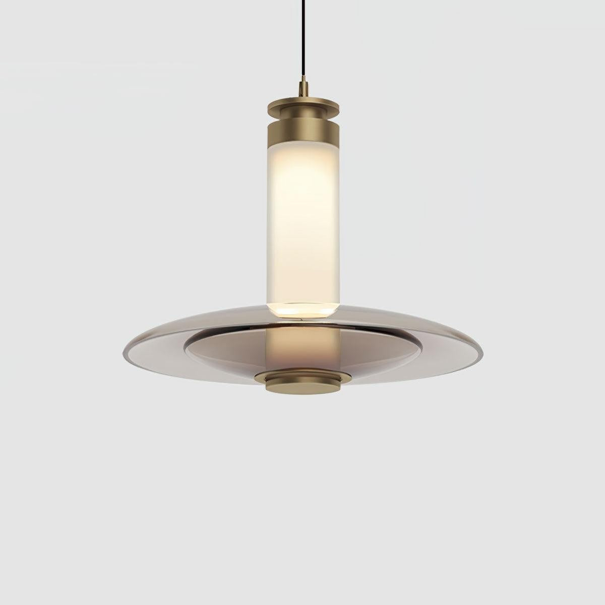 Float Frosted Glass Disc Pendant Lamp