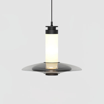 Float Frosted Glass Disc Pendant Lamp