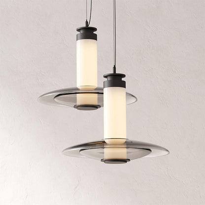 Float Frosted Glass Disc Pendant Lamp