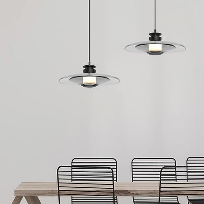 Float Frosted Glass Disc Pendant Lamp