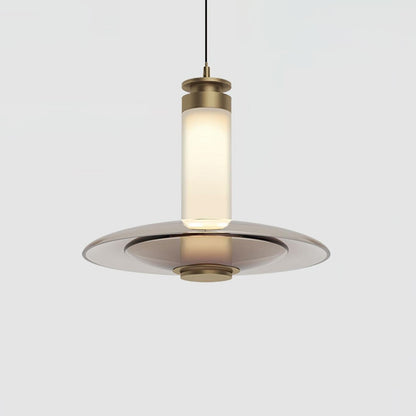 Float Frosted Glass Disc Pendant Lamp