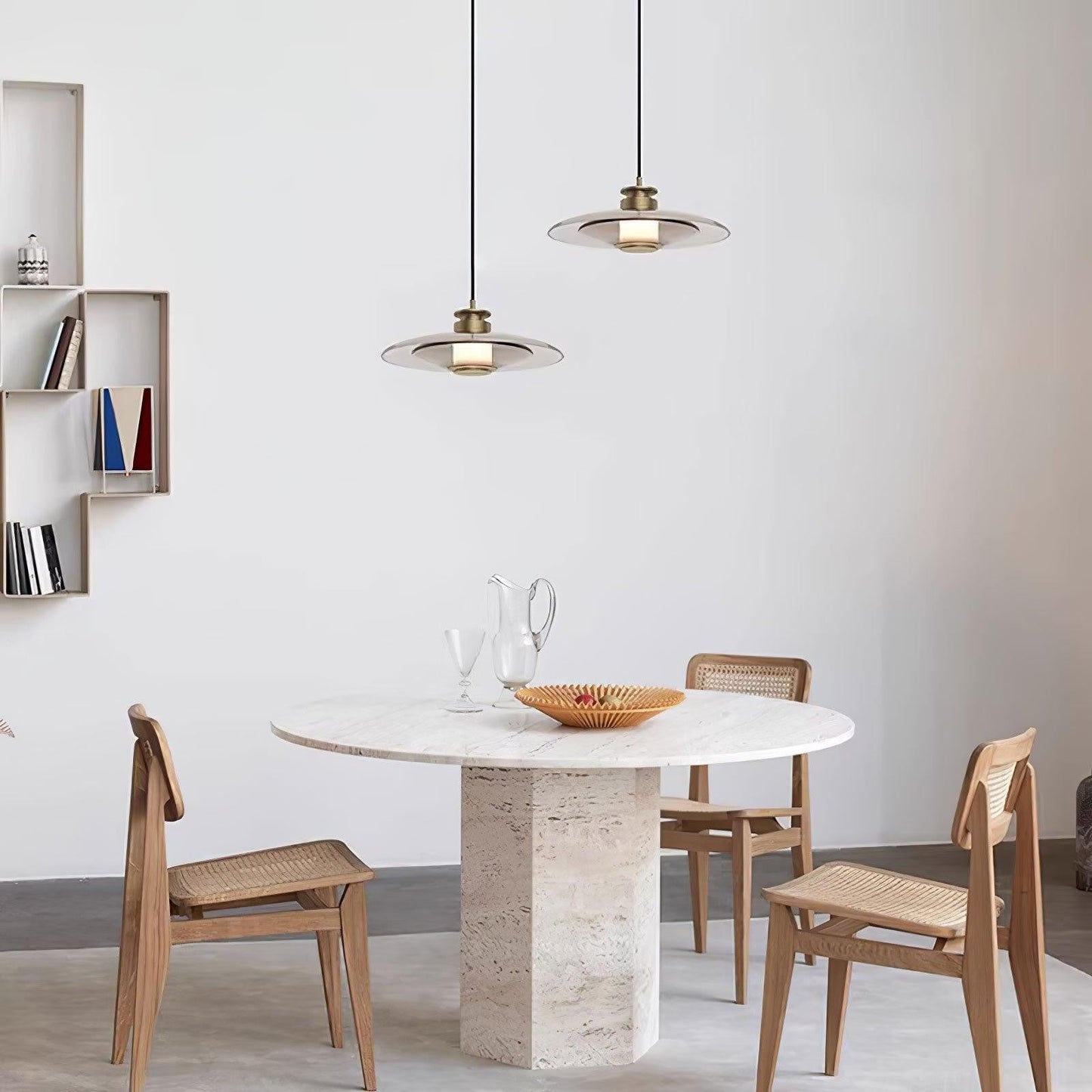 Float Frosted Glass Disc Pendant Lamp
