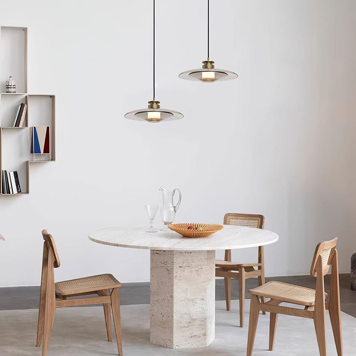 Float Frosted Glass Disc Pendant Lamp
