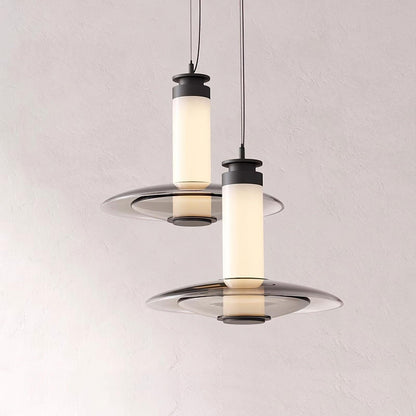 Float Frosted Glass Disc Pendant Lamp