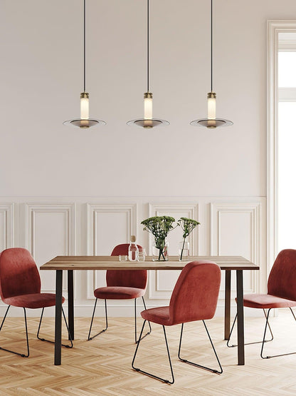 Float Frosted Glass Disc Pendant Lamp