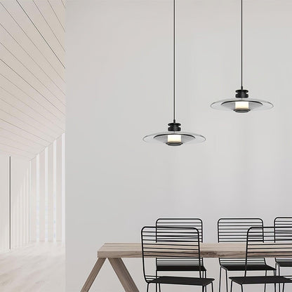 Float Frosted Glass Disc Pendant Lamp