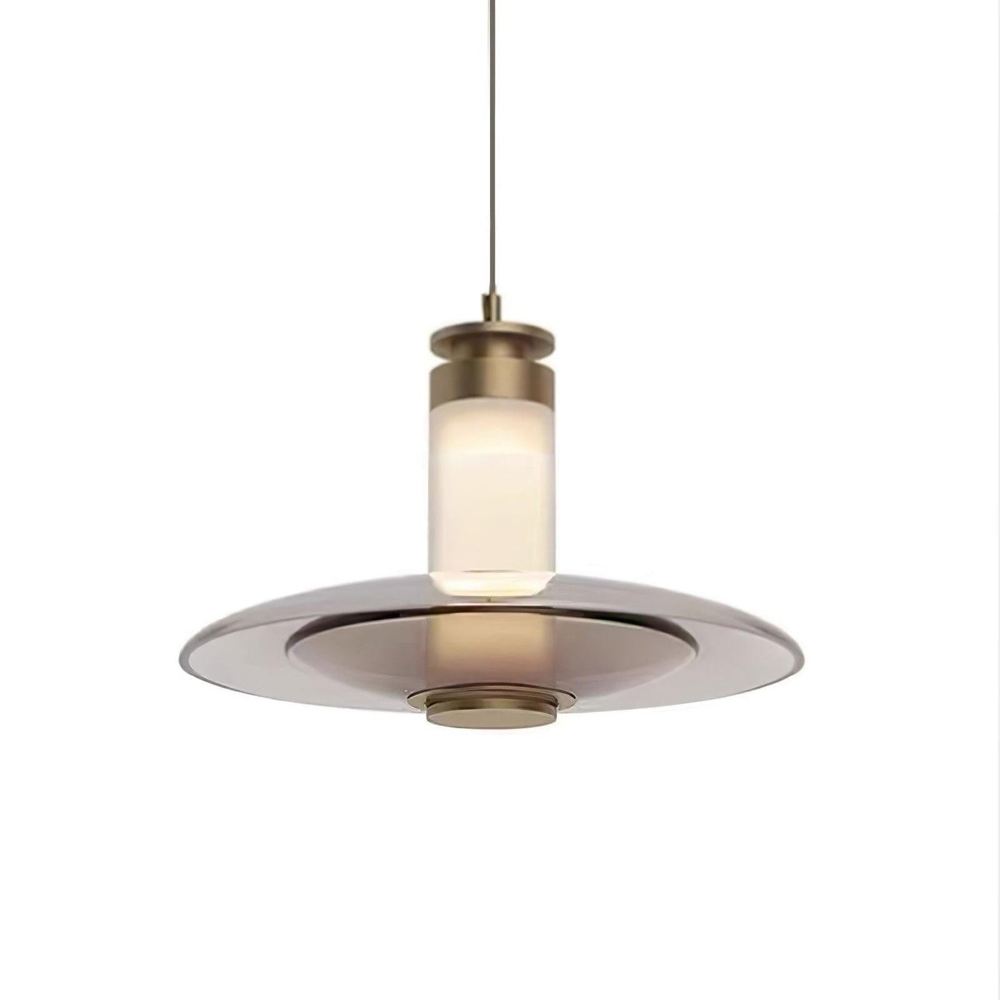 Float Frosted Glass Disc Pendant Lamp