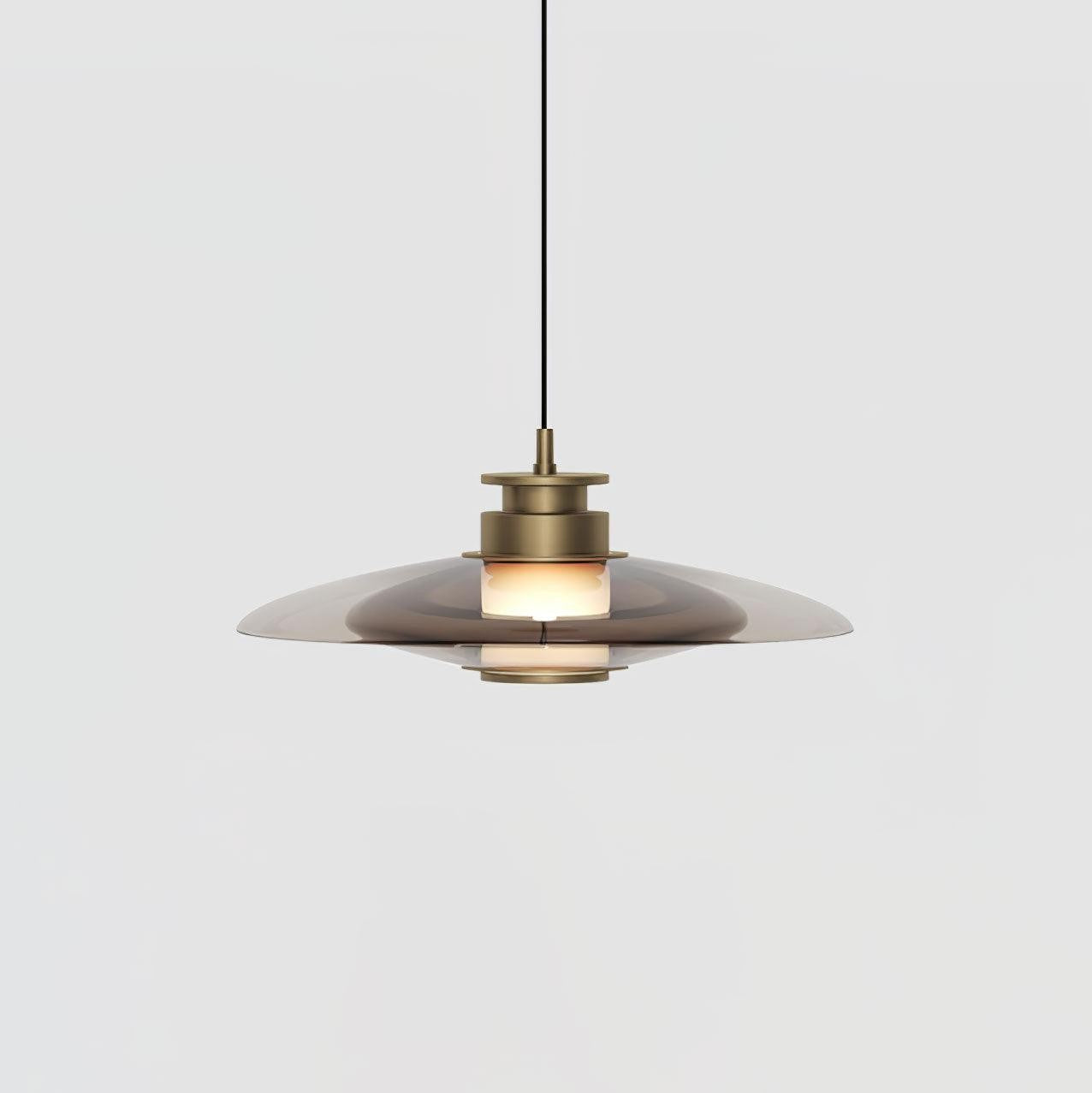 Float Frosted Glass Disc Pendant Lamp