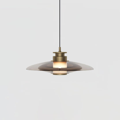 Float Frosted Glass Disc Pendant Lamp