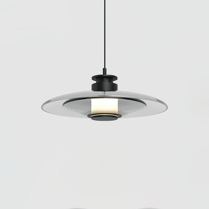 Float Frosted Glass Disc Pendant Lamp
