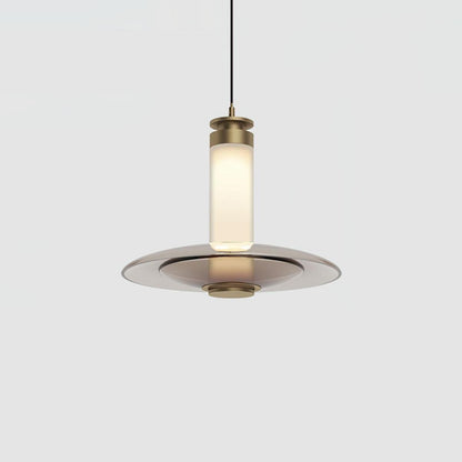 Float Frosted Glass Disc Pendant Lamp