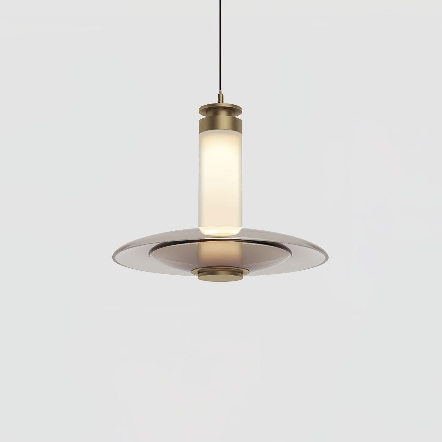 Float Frosted Glass Disc Pendant Lamp