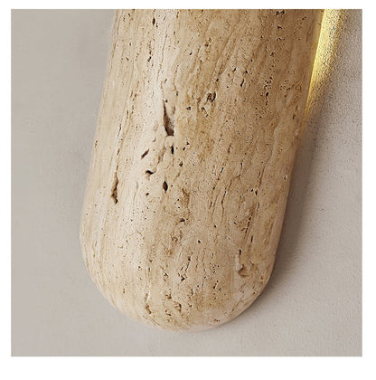 Lumen Crest Travertine Wall Sconce
