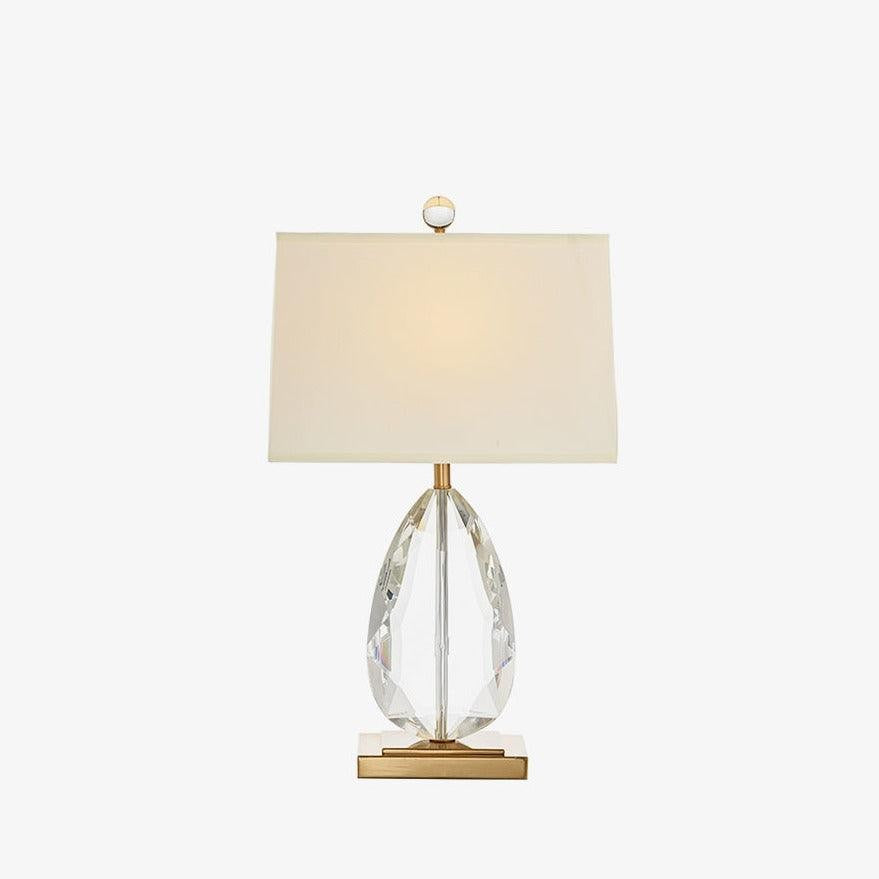Regal Crystal Column Table Lamp
