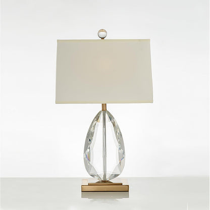 Regal Crystal Column Table Lamp